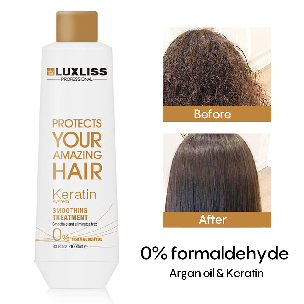 LUXLISS Keratin Systern Formaldehyde Free Smoothing Treatment - 1000ML