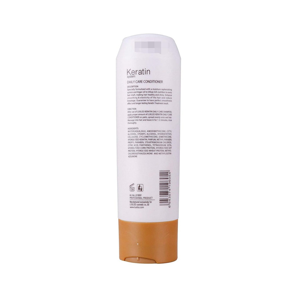 Champú y acondicionador para el cuidado diario con queratina Luxliss (pack de 2) - 250 ml