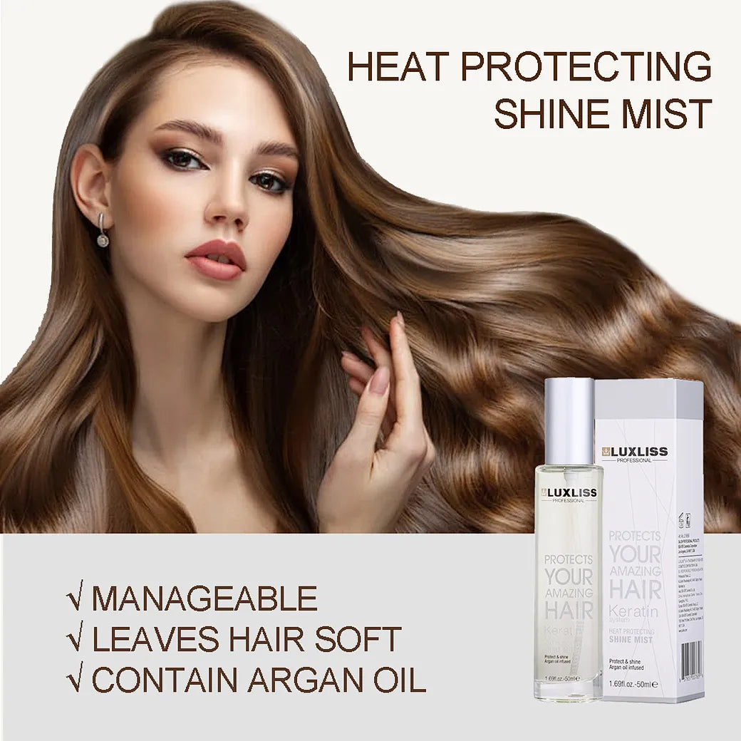 Luxliss Keratin Hair Spray Heat Protecting Shine - 50ML