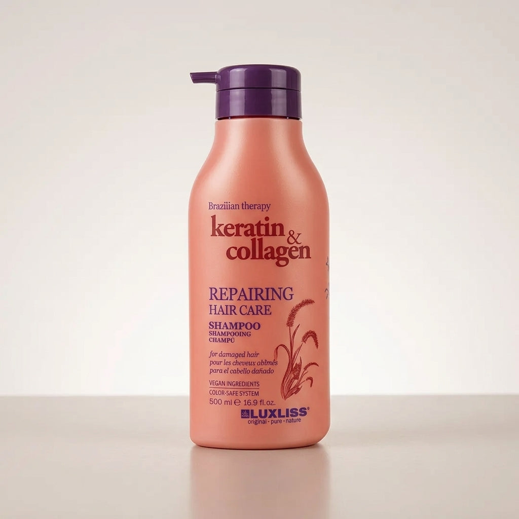 Luxliss Therapy Repairing Keratin & Collagen Shampoo & Conditioner Set – 2 x 500 ml