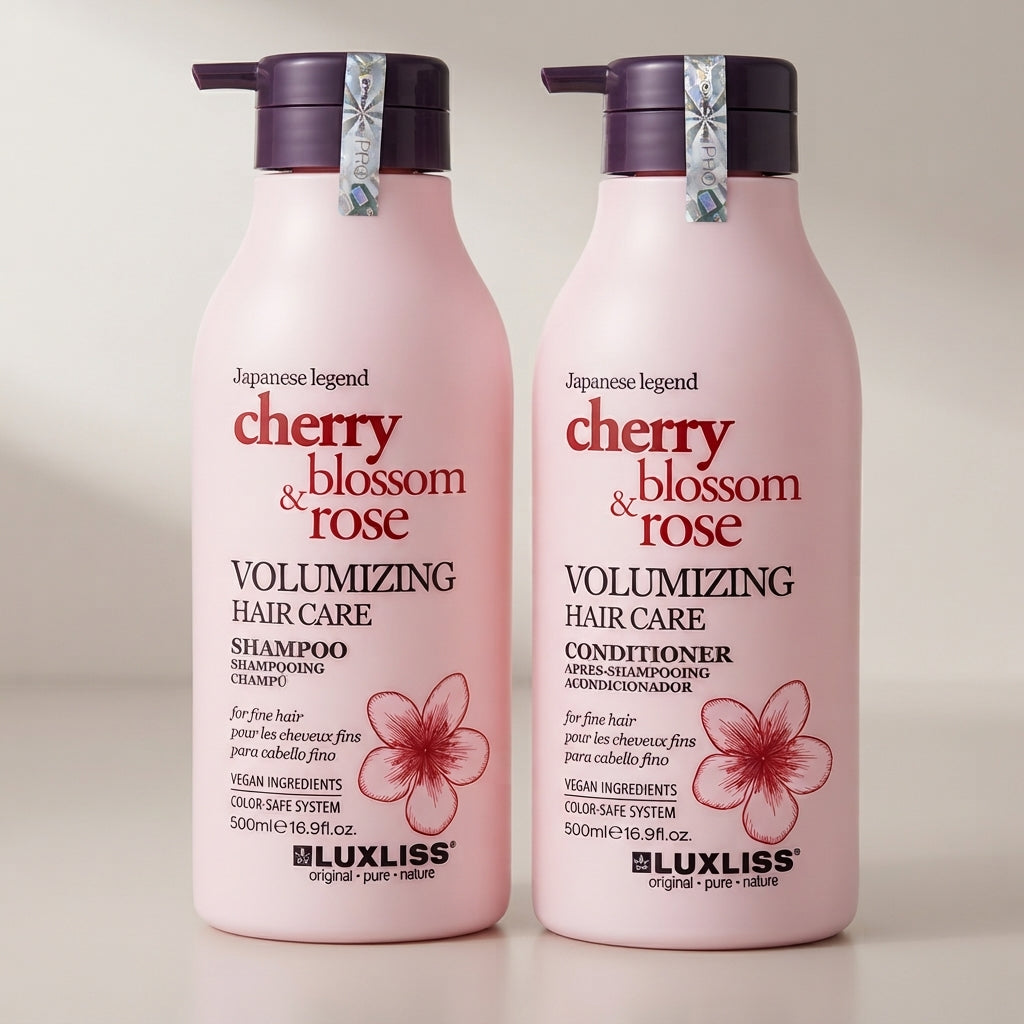 Luxliss Volumizing Hair Care Sulfate-Free Shampoo & Conditioner Set - 2 × 500 ml