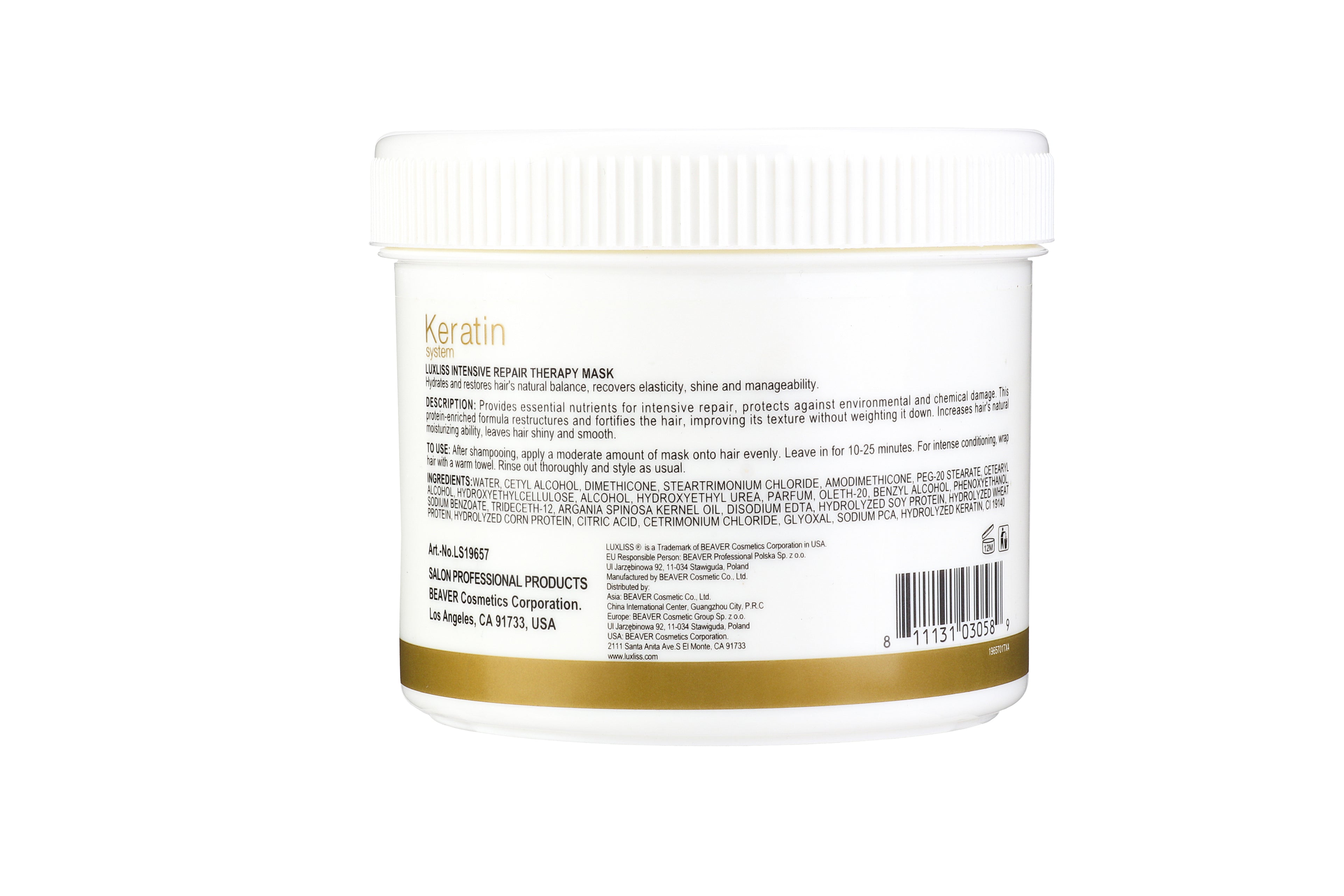 Luxliss Keratin Hair Mask - 400ML
