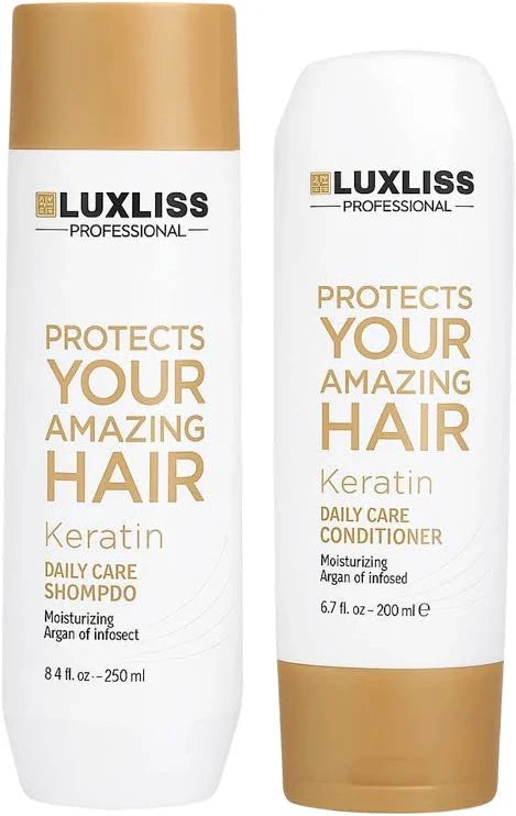 Luxliss Keratin Daily care Shampoo and Conditioner (Pack of 2) - 250ML
